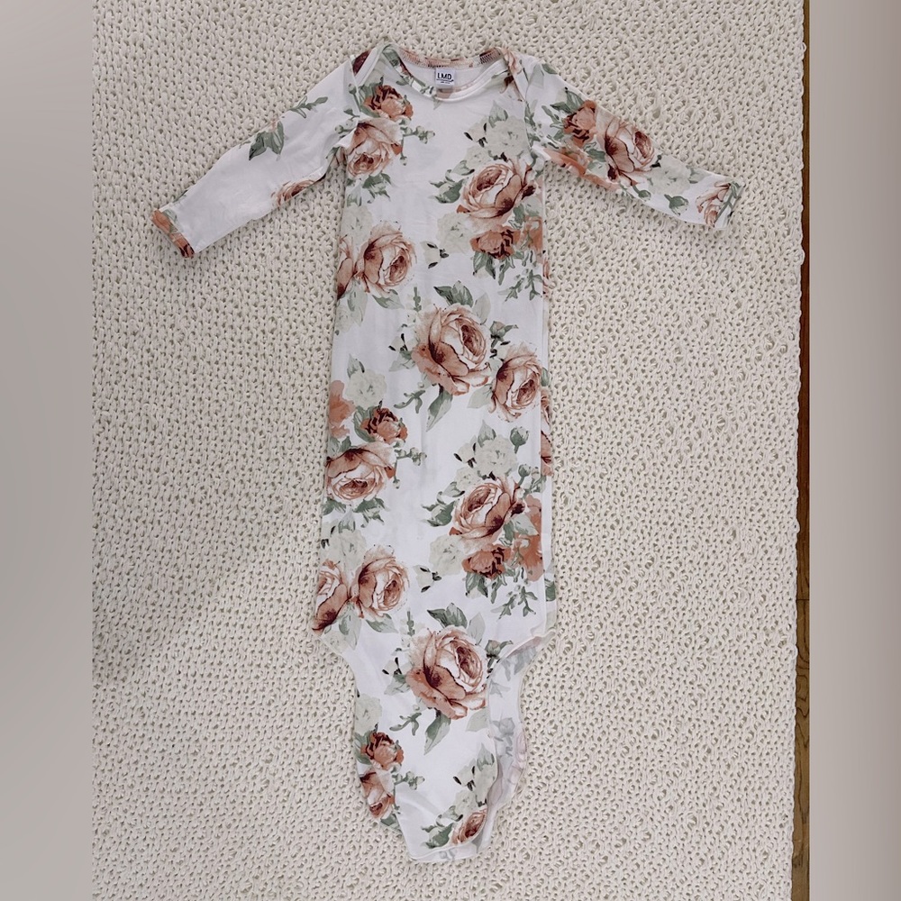 littlemissdessa floral knotted gown